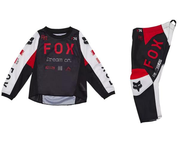 Completo Kids FOX 180 Race - Rosso fluo